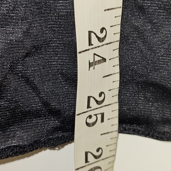 Vassarette Half Slip Womens Medium Black Nylon Classic Lace Trim Side Slit M - Picture 6 of 9